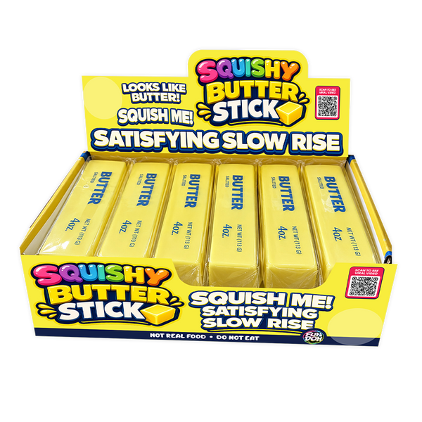 Slow Rise Small Butter Squishy - 12 Pieces Per Retail Ready Display 26732