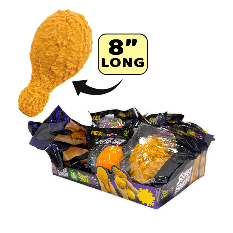 SquishZilla™ Super Mega Stretchy Squishies - 12 Pieces Per Retail Ready Display 26859