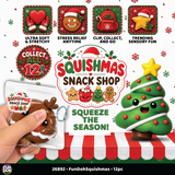 Fun Doh Squishmas Snack Shop Squishies - 12 Pieces Per Retail Ready Display 26892