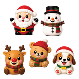 Fun Doh™ Squishmas Mega Squishy Toy Characters - 8 Pieces Per Retail Ready Display 26923