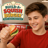 SquishZilla™ Build-A-Squish Burger Toy - 12 Pieces Per Retail Ready Display 27009