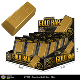 SquishZilla™ Fun Doh™ Gold Bar Slow-Rise Squishy Toy - 12 Pieces Per Retail Ready Display 27010