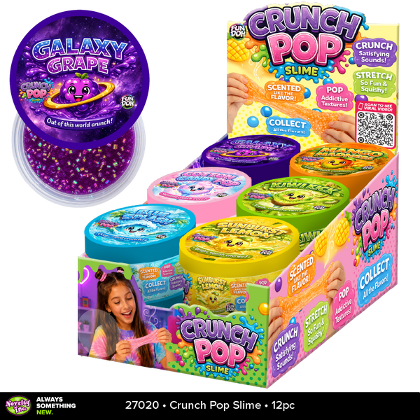 Fun Doh™ Crunch Pop Squishy Slime - 12 Pieces Per Retail Ready Display 27020
