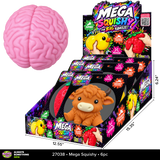 SquishZilla™ Mega Squishies - 6 Pieces Per Retail Ready Display 27038