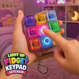 Light-Up Fidget Keypad Keychain - 12 Pieces Per Retail Ready Display 27052