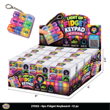 Light-Up Fidget Keypad Keychain - 12 Pieces Per Retail Ready Display 27052