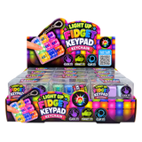 Light-Up Fidget Keypad Keyboard Keychain - 12 Pieces Per Retail Ready Display 27052