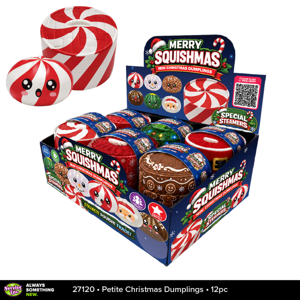 Fun Doh™ Merry Squishmas Petite Squishy Christmas Dumplings - 12 Pieces Per Retail Ready Display 27120