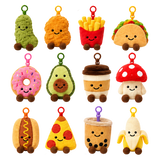 Snacklings Food Backpack Plush Clips - 12 Pieces Per Retail Ready Display 27173