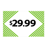 Merchandising Fixture - $29.99 Retail Tag 25 Per Pack 978550