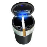 Printed Lid Camo Butt Bucket Ashtray with LED Light - 6 Pieces Per Retail Ready Display 40230