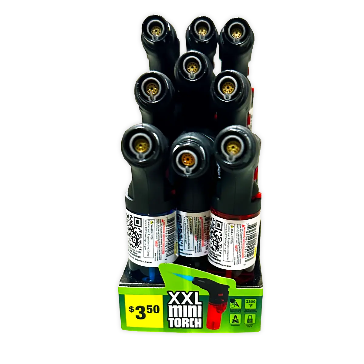 XXL Thin Torch Lighter - 9 Pieces Per Retail Ready Display 40300 SMOKEZILLA