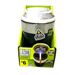 Glow In The Dark Printed Lid Butt Bucket Ashtray with LED Light - 2 Per Retail Ready Wholesale Display 40308 SMOKEZILLA