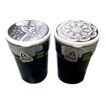 Glow In The Dark Printed Lid Butt Bucket Ashtray with LED Light - 2 Per Retail Ready Wholesale Display 40308 SMOKEZILLA