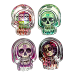 Glass Ashtray in Skull Shaped Design - 4 Per Retail Ready Display 40319 SMOKEZILLA