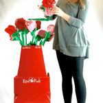 Valentine's Day Jumbo Plush Rose Floor Display - 12 Pieces Per Retail Ready Display 40342 KIPP BROTHERS