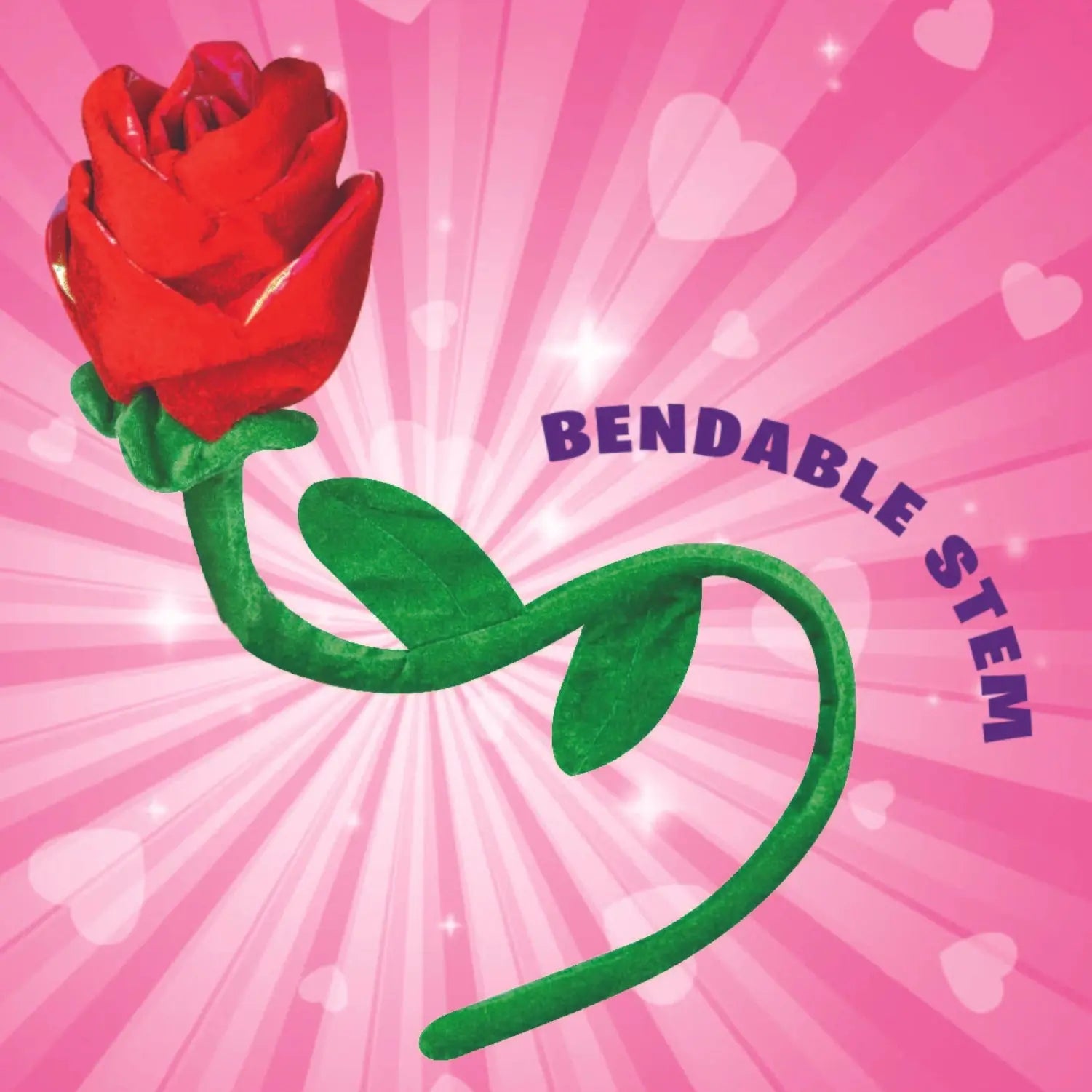 Valentine's Day Jumbo Plush Rose Floor Display - 12 Pieces Per Retail Ready Display 40342 KIPP BROTHERS