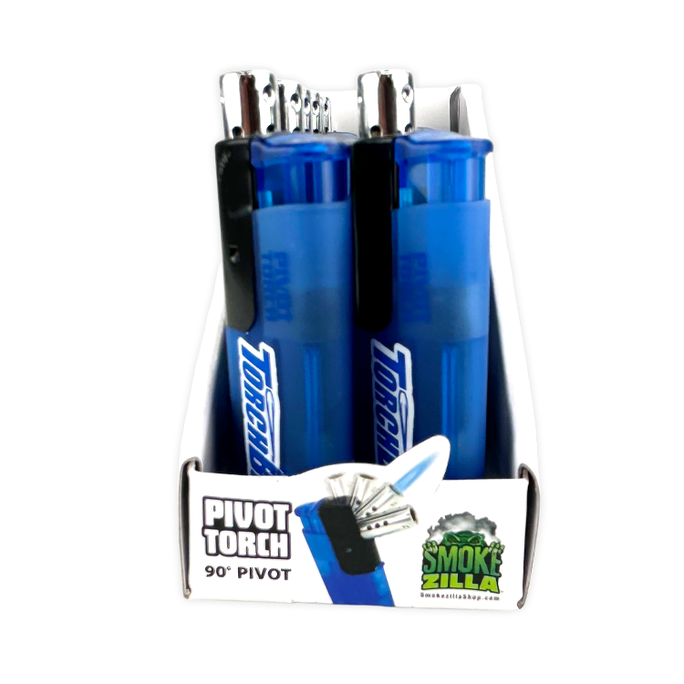 Pivot Head Torch Lighter - 12 Pieces Per Retail Ready Display 40364 TORCH BLUE