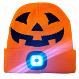 Halloween Knit Hat Beanie LED Light Assortment Floor Display - 36 Pieces Per Retail Ready Display  88463