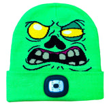 Halloween Knit Hat Beanie LED Light Assortment Floor Display - 36 Pieces Per Retail Ready Display  88463