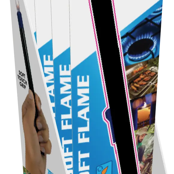 Thin Tube Utility Lighter - 4 Pieces Per Retail Ready Display 41756 TORCH BLUE