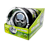 Glass Metal Plated Round Ashtray - 5 Pieces Per Retail Ready Display 41854