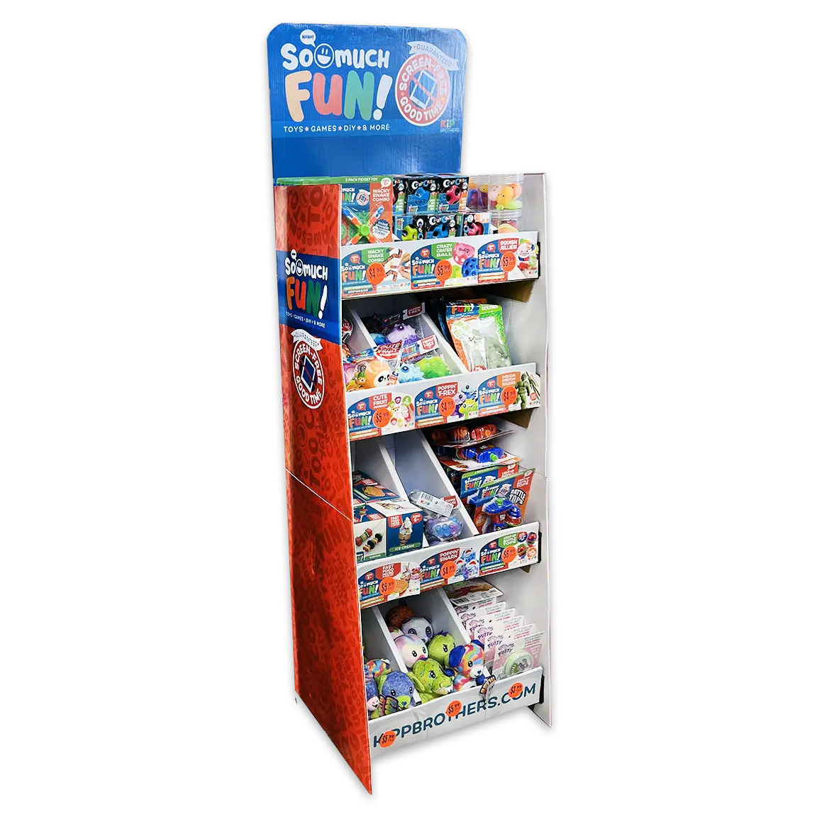 So Much Fun! Curated Floor Display - 150 Items Per Retail Ready Display 88543 NOVELTY INC
