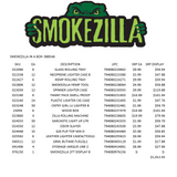 Curated Smokezilla Top Sellers Assorted Smoking Accessories Floor Display 88546