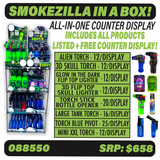 Curated Smokezilla Countertop Lighter Display - 4 Tier 88550 SMOKEZILLA