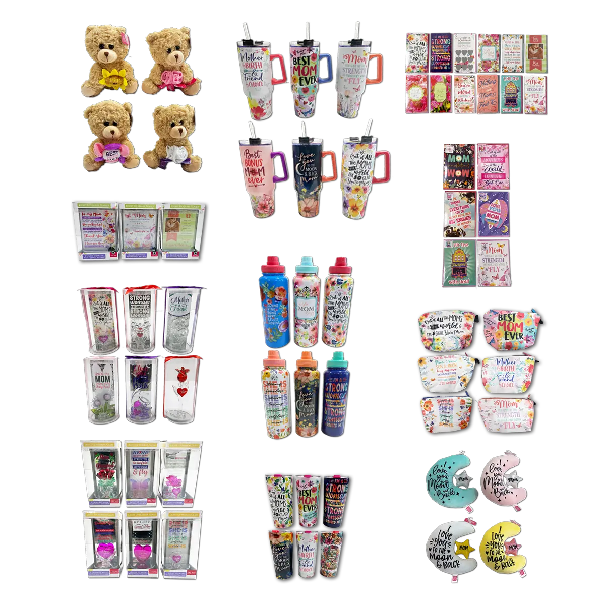 Mother's Day Celebrate Mom Assortment Floor Display - 65 Pieces Per Retail Ready Floor Display 88581 KIPP BROTHERS