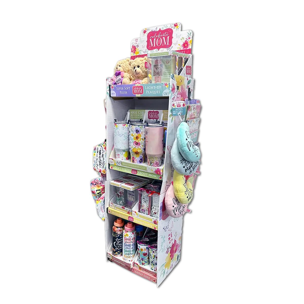 Mother's Day Celebrate Mom Assortment Floor Display - 65 Pieces Per Retail Ready Floor Display 88581 KIPP BROTHERS