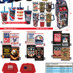 Patriotic USA 250 Floor Display - 78 Pieces Per Retail Ready Display Kit 88626 NOVELTY INC