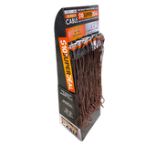 10FT Braided Sync and Charge Cable Assortment Floor Display - 24 Pieces Per Retail Ready Display Kit 88628