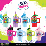 Sip Happy Insulated Drinkware with Straw Topper Assortment Floor Display - 26 Pieces Per Retail Ready Display Kit 88635