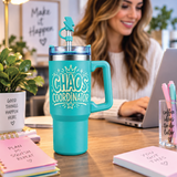 Sip Happy Insulated Drinkware with Straw Topper Assortment Floor Display - 26 Pieces Per Retail Ready Display Kit 88635