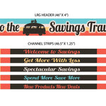 Merchandising Fixture - 4' Merchandising 6 Sign Set 977450 NOVELTY INC