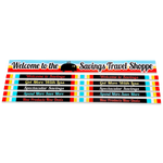 Merchandising Fixture - 4' Merchandising 6 Sign Set 977450 NOVELTY INC