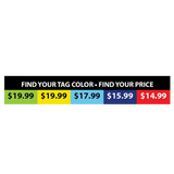 Merchandising Fixture - Sungear Retail Pricing Signage ONLY 980470 SUN GEAR