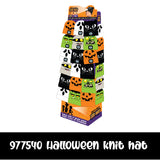 Halloween Knit Hat Beanie LED Light Assortment Floor Display - 36 Pieces Per Retail Ready Display  88463