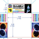 Mood Light LED Light-Up Coaster - 4 Pieces Per Retail Ready Display 41678 CAR VIBEZ