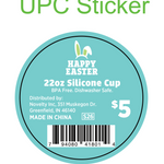 Easter Silicone 22oz Super Cups - 12 Pieces Per Retail Ready Display 41801 ROUGHNECK
