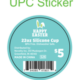 Easter Silicone 22oz Super Cups - 12 Pieces Per Retail Ready Display 41801 ROUGHNECK
