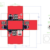 Mini Car Trash Can Accessory - 2 Pieces Per Retail Ready Display 41803
