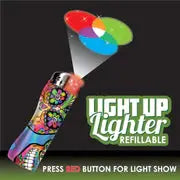 Light-Up Lighter with Blister Pack - 12 Pieces Per Pack 23282 SMOKEZILLA