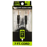 Auxiliary Audio Cable 7FT - 3 Pieces Per Pack 21070