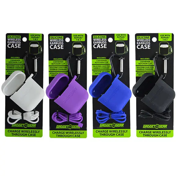Earbud Case Silicone Assortment - 8 Pieces Per Retail Ready Display 88304 GADGET GEAR