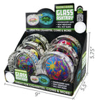 Glow in the Dark Glass Ashtray Display Specs