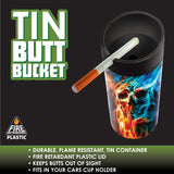 Metal Butt Bucket Ashtray - 12 Per Retail Ready Display 21882