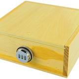 Large Wood Locking Storage Box - 3 Pieces Per Retail Ready Display 21910