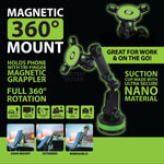 Phone Mount with Magnetic Mount and Suction Cup Base - 4 Pieces Per Retail Ready Display 21953 GADGET GEAR